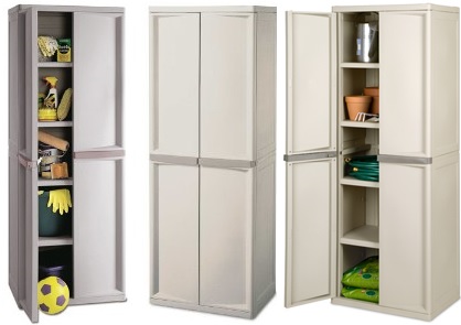 of sterilite 4-shelf utility storage cabinet, putty 01428501