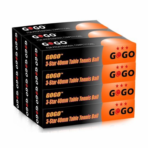 GOGO 3-Star 40mm Table Tennis Balls  (Ping Pong Balls)