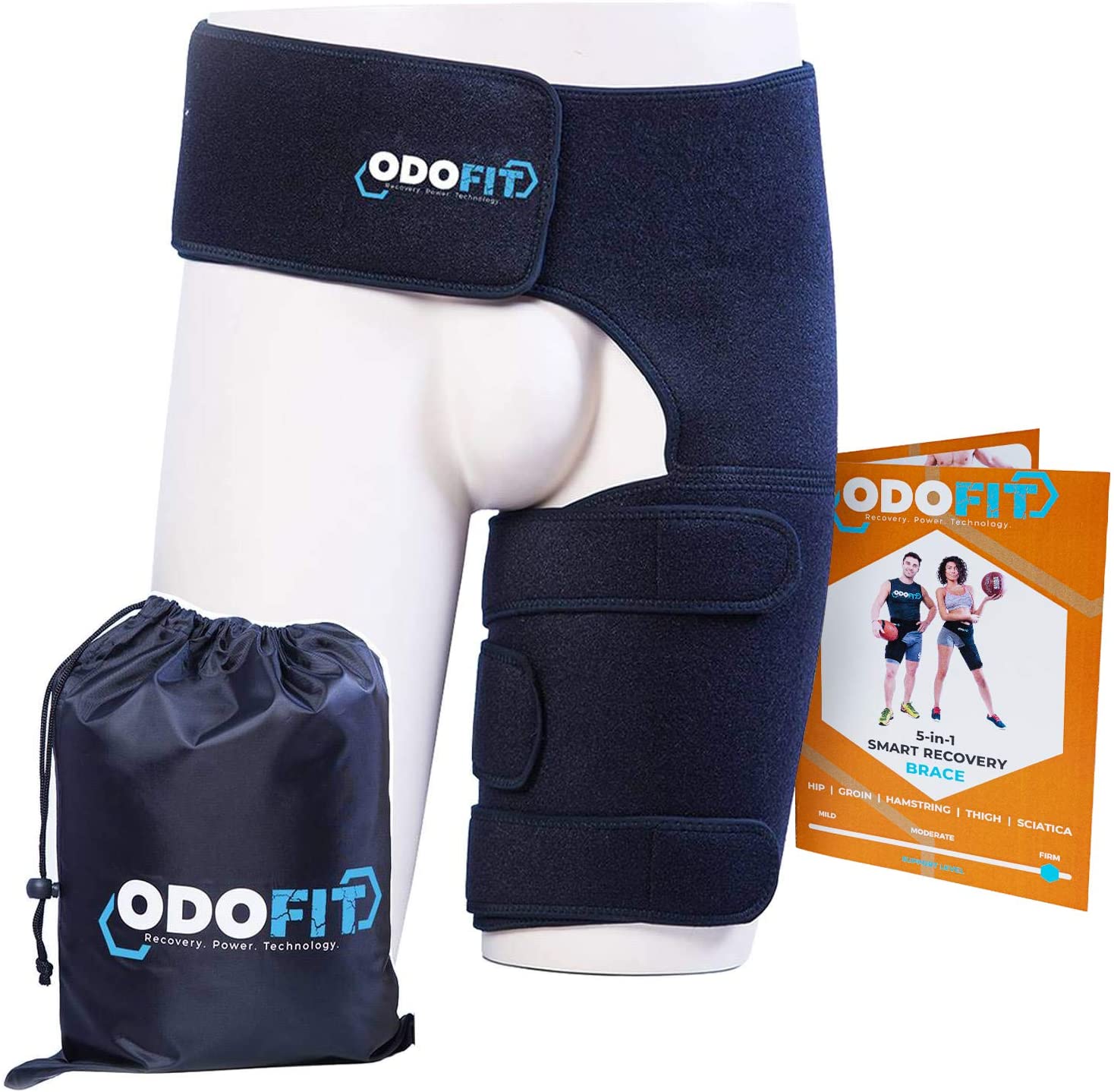 Hip Brace - Groin Wrap- Unique Quadriceps Support by ODOFIT