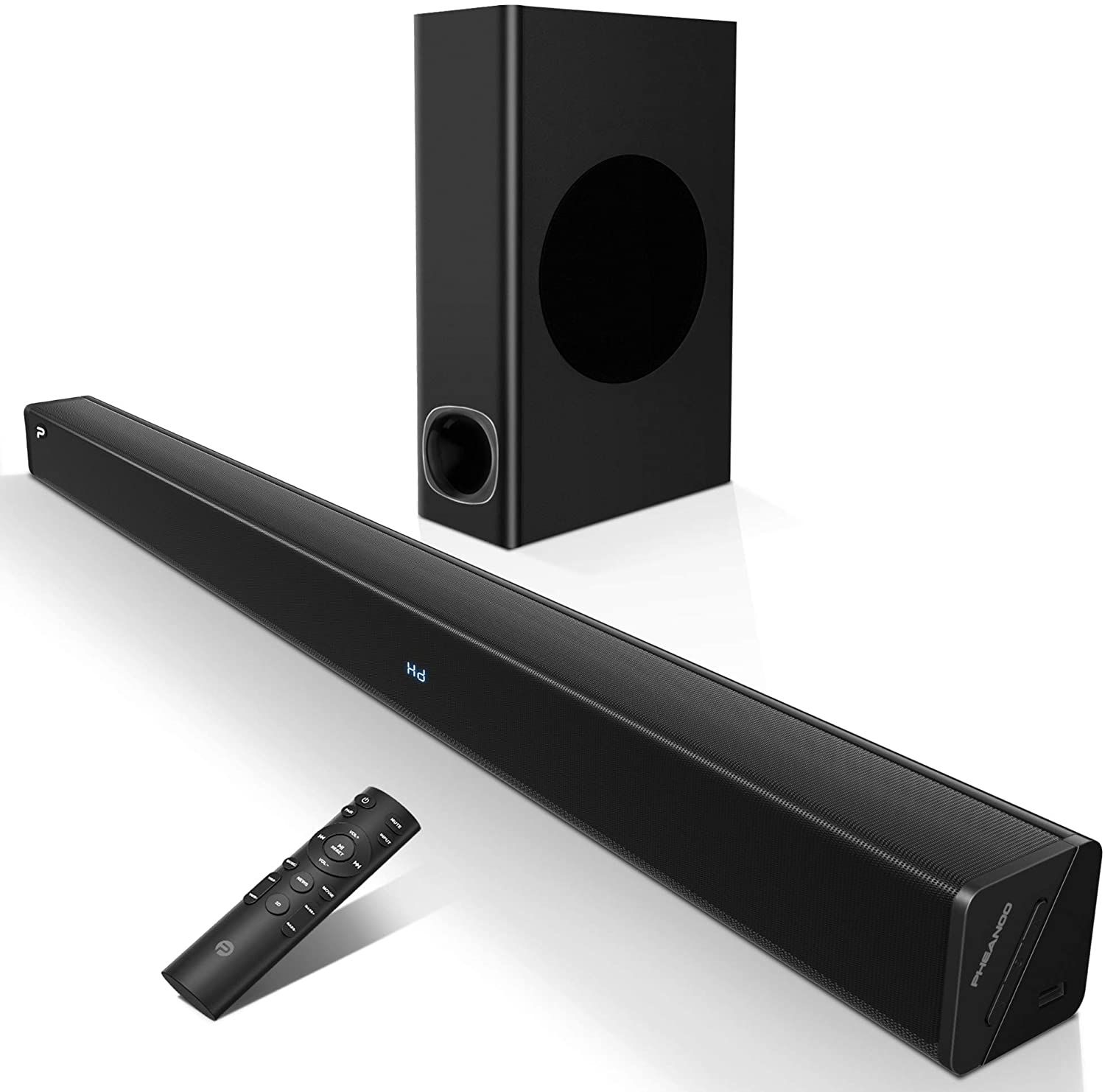 Review of PHEANOO Sound Bar with Subwoofer (Model: P27, 120W)
