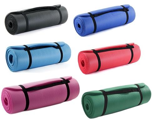 ProSource Premium 1/2-Inch Extra Thick 71-Inch Long Exercise Yoga Mat