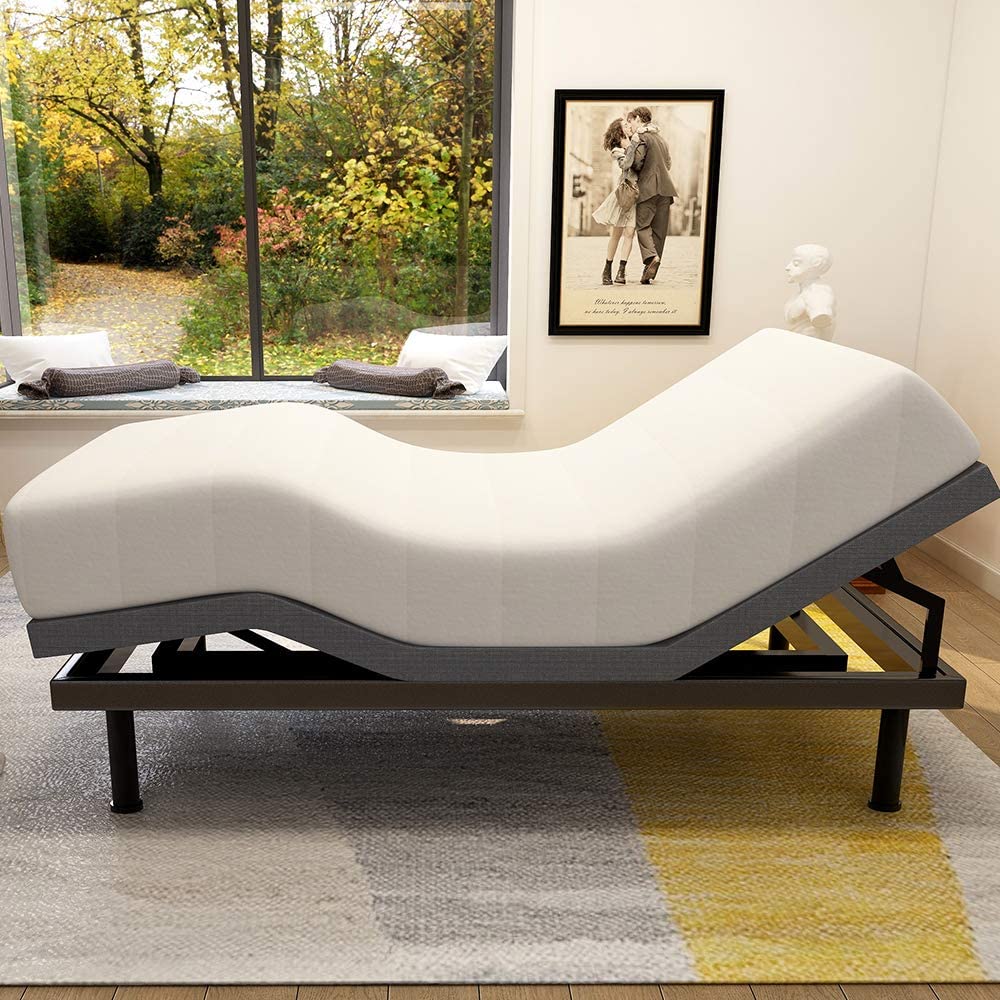 Review of Adjustable Bed Base Frame Smart Electric Beds Foundation (Twin XL, Gray)