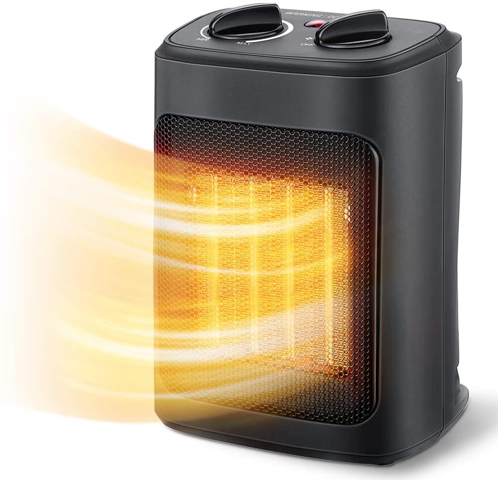 Aikoper Indoor Portable Space Heater,  with Thermostat, 1500W