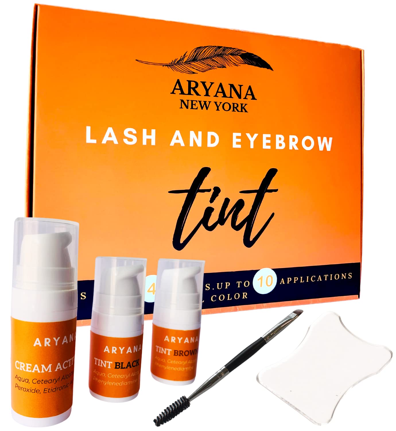 Review of ARYANA NEW YORK | Eyelash and Eyebrow Color Kit