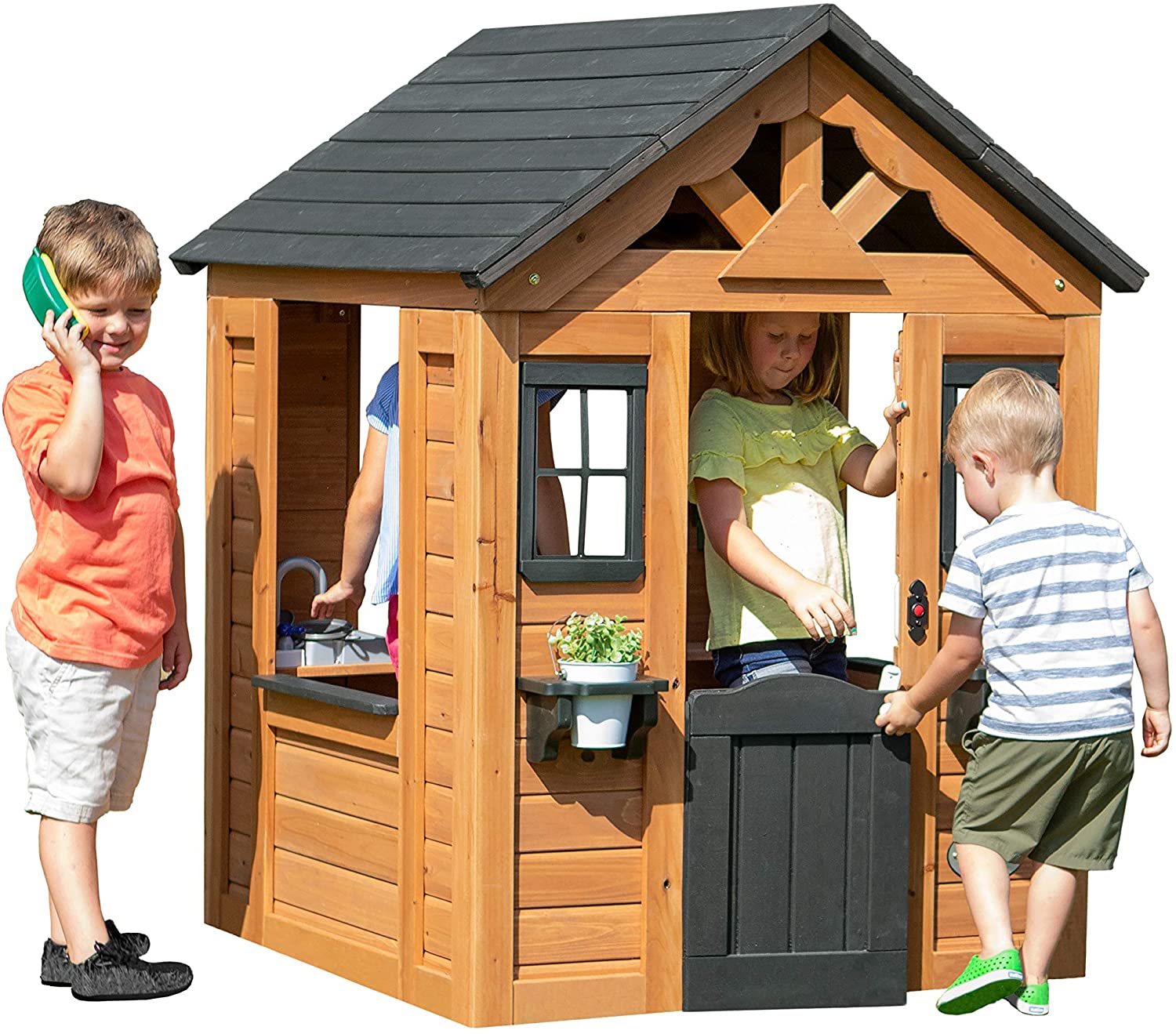 Review of Backyard Discovery Sweetwater All Cedar Wooden Playhouse