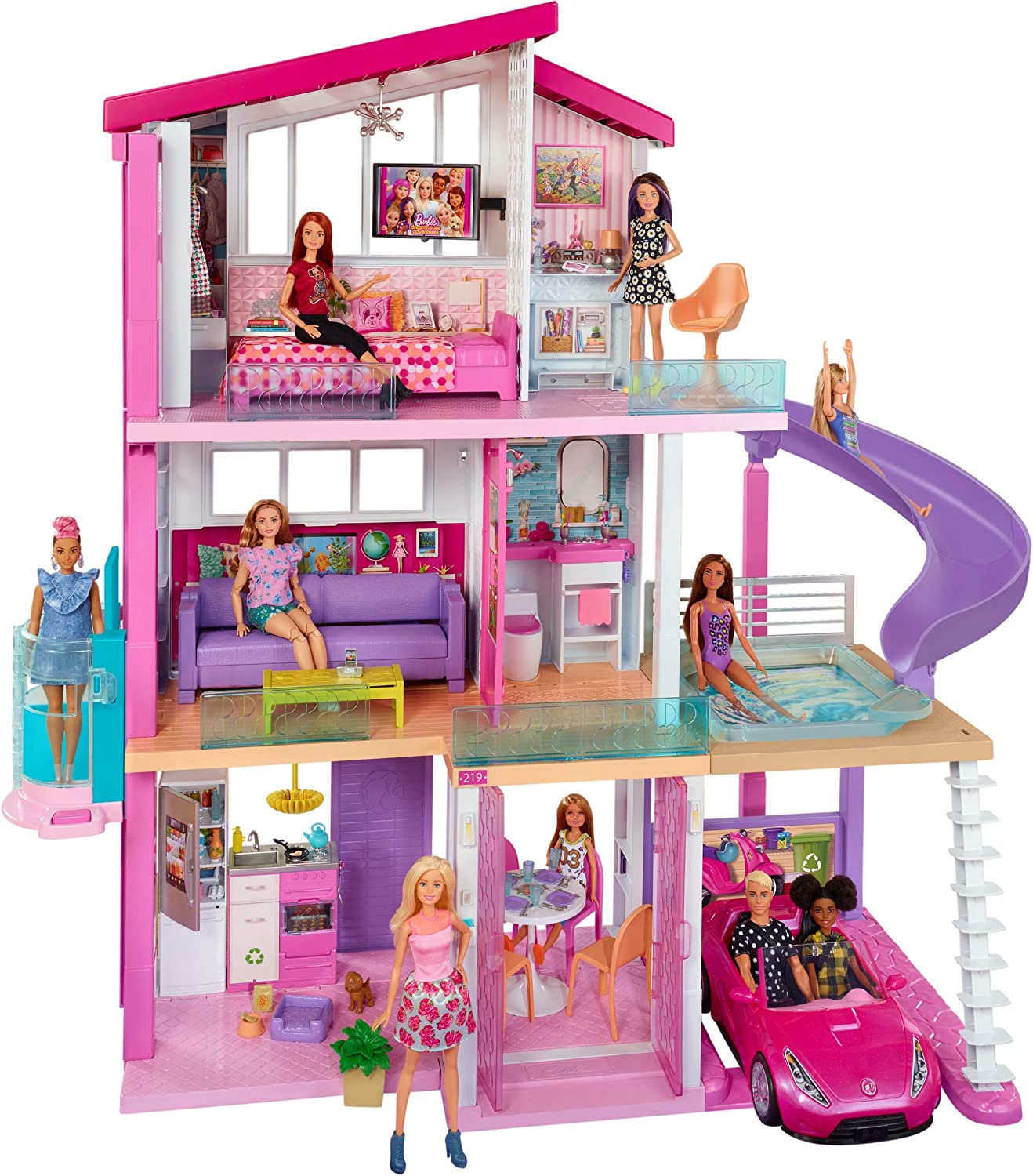Review of Barbie Dreamhouse Dollhouse with Pool, Slide and Elevator