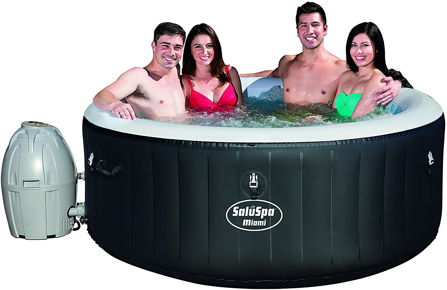 Review of Bestway SaluSpa Miami Inflatable Hot Tub, 4-Person AirJet Spa