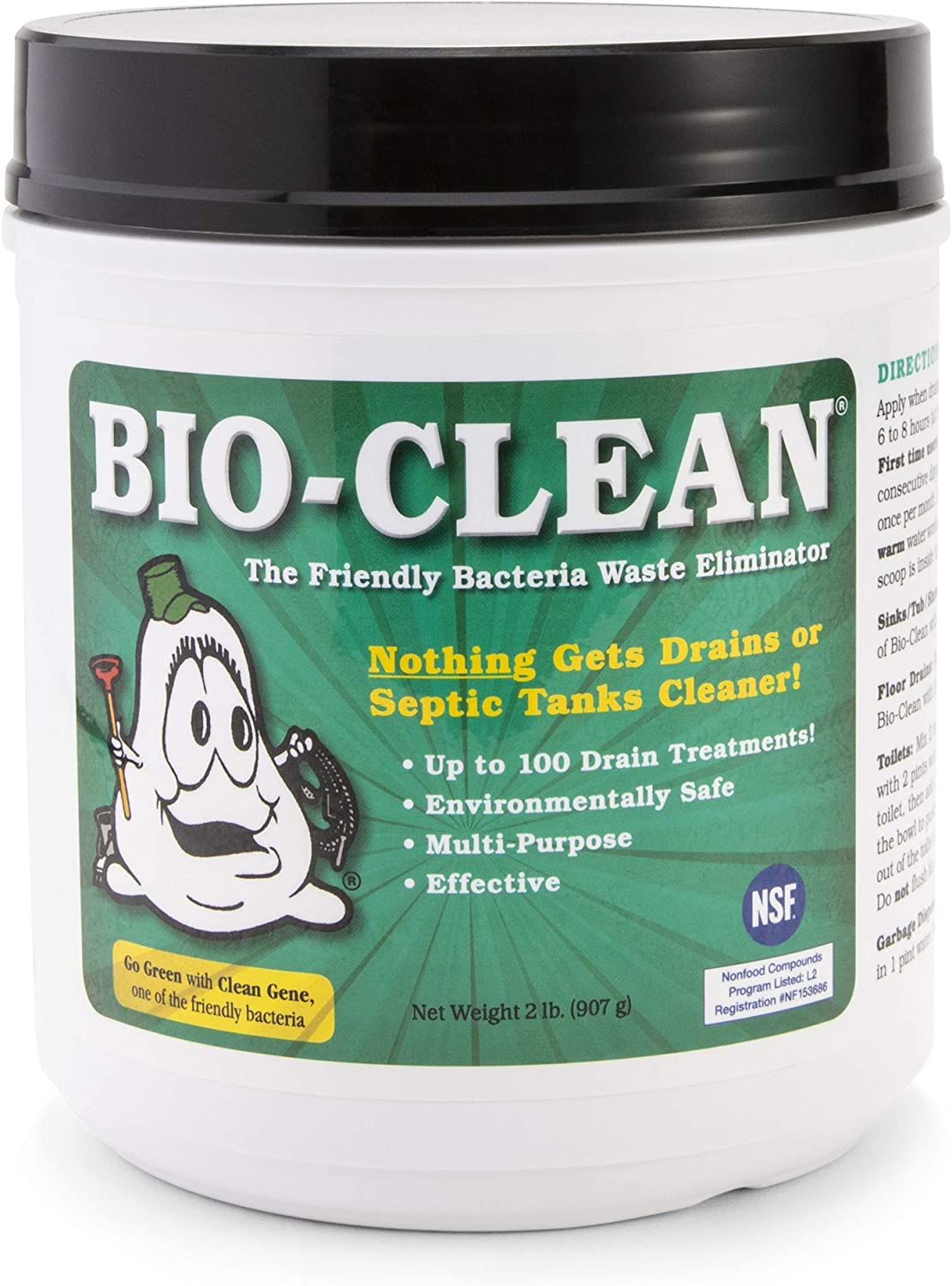 Review of - Bio-Clean Drain Septic 2# Can Cleans Drains- Septic Tanks