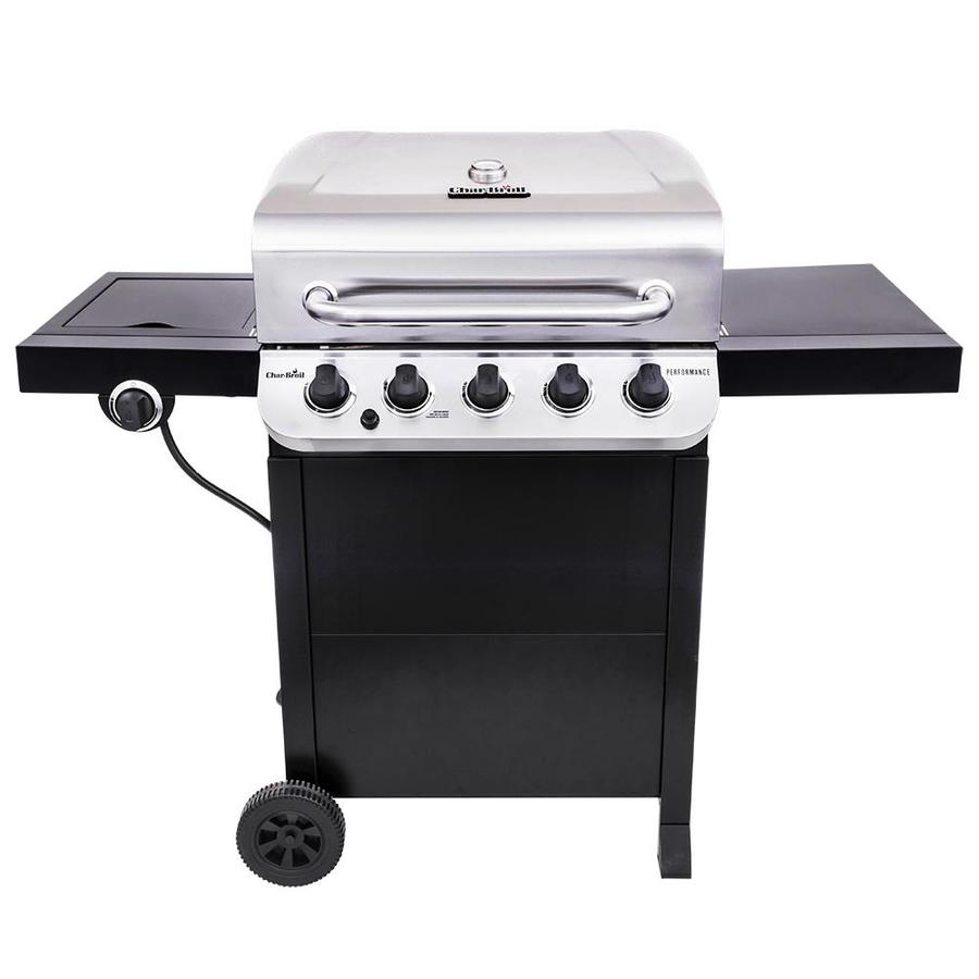 Char-Broil Performance Black And Stainless 5-Burner Liquid Propane Gas Grill with 1 Side Burner (Model # 463347519)