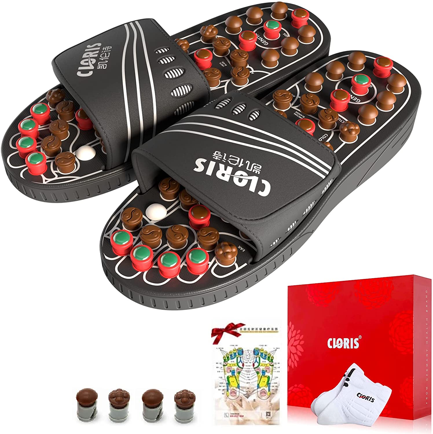 Review of CLORIS Deep Tissue Circulation Massage Slippers with Jade Stones