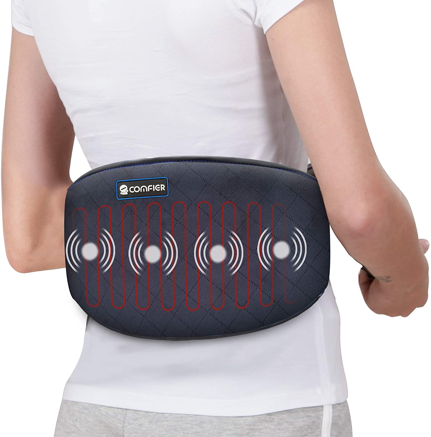 Review of Comfier Heating Pad for Back Pain - Heat Belly Wrap Belt with Massager