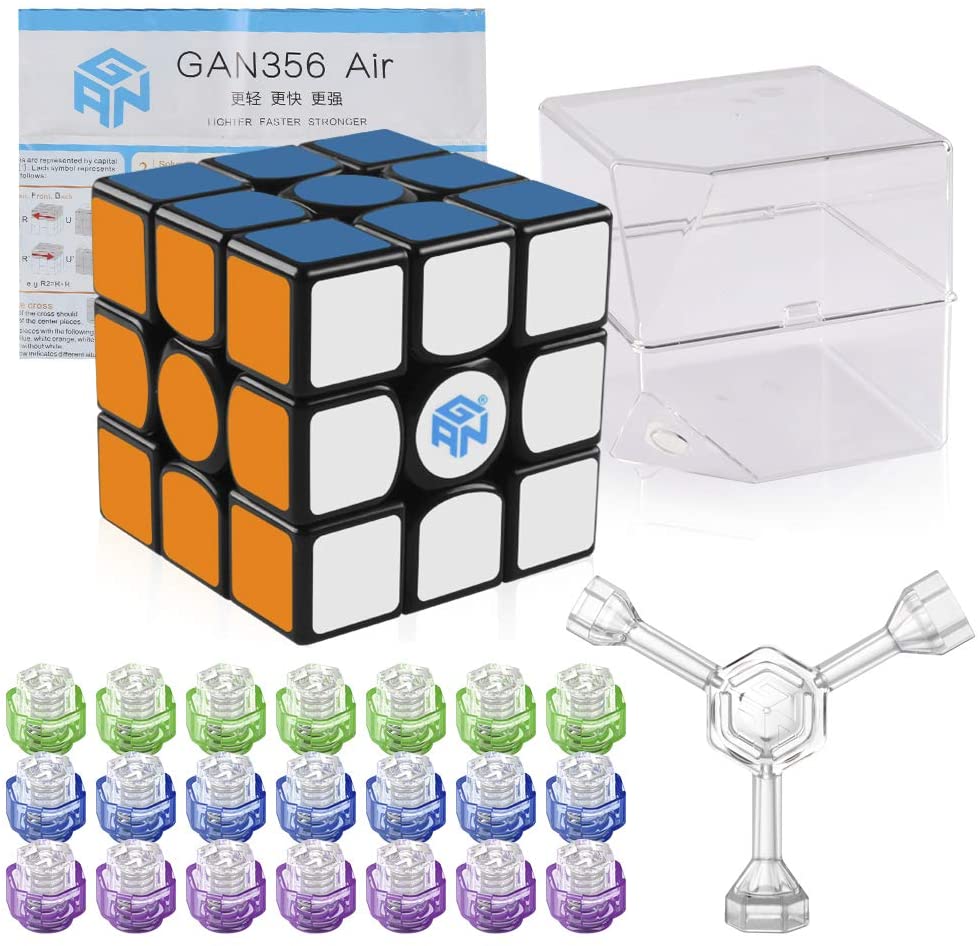 Review of Coogam Gan 356 Air Master Speed Cube 3x3 Black Gans 356 Air Puzzle Cube with IPG V5 (Master Version)