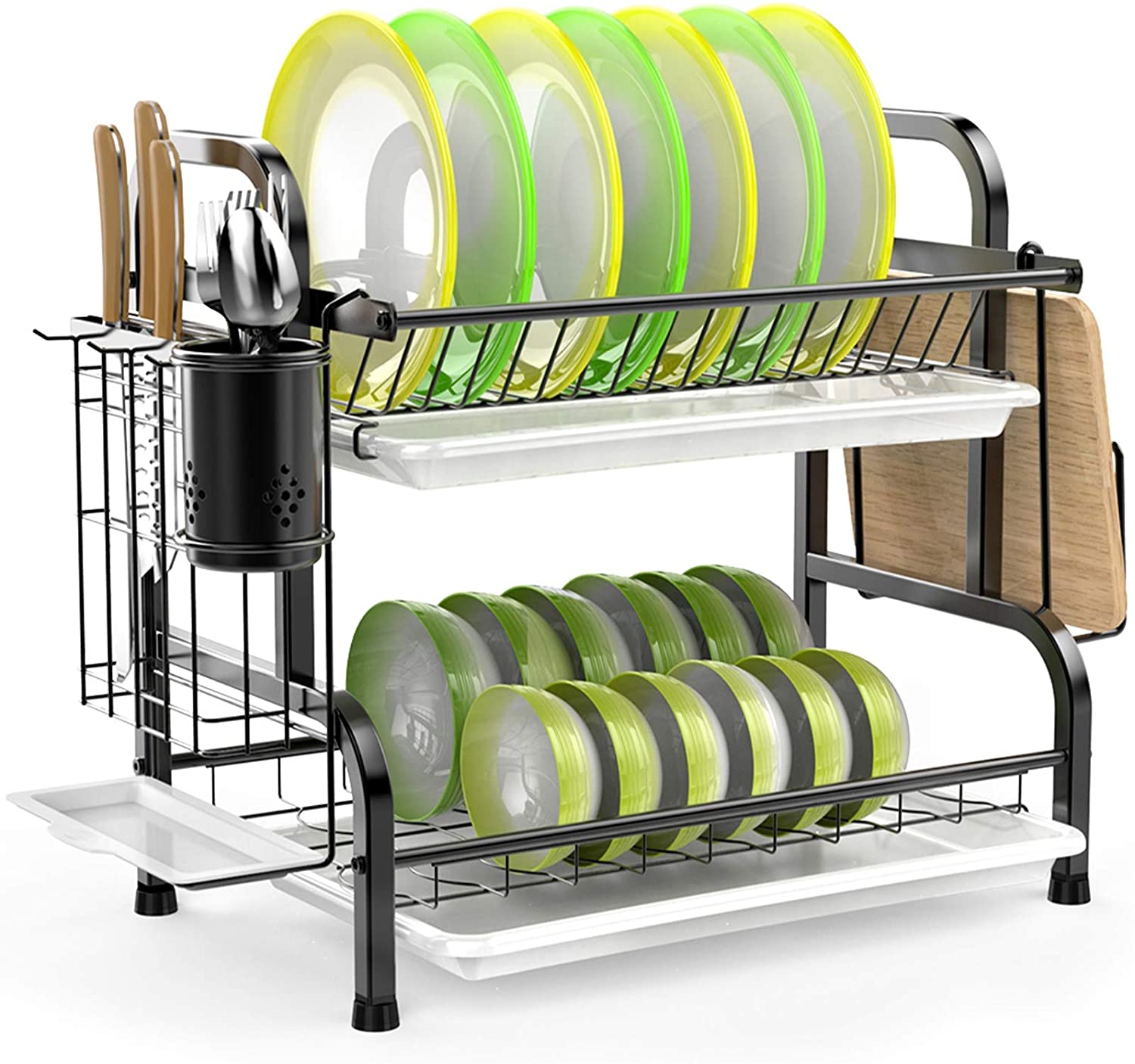 Review of Dish Drying Rack, iSPECLE 304 Stainless Steel 2-Tier Dish Rack