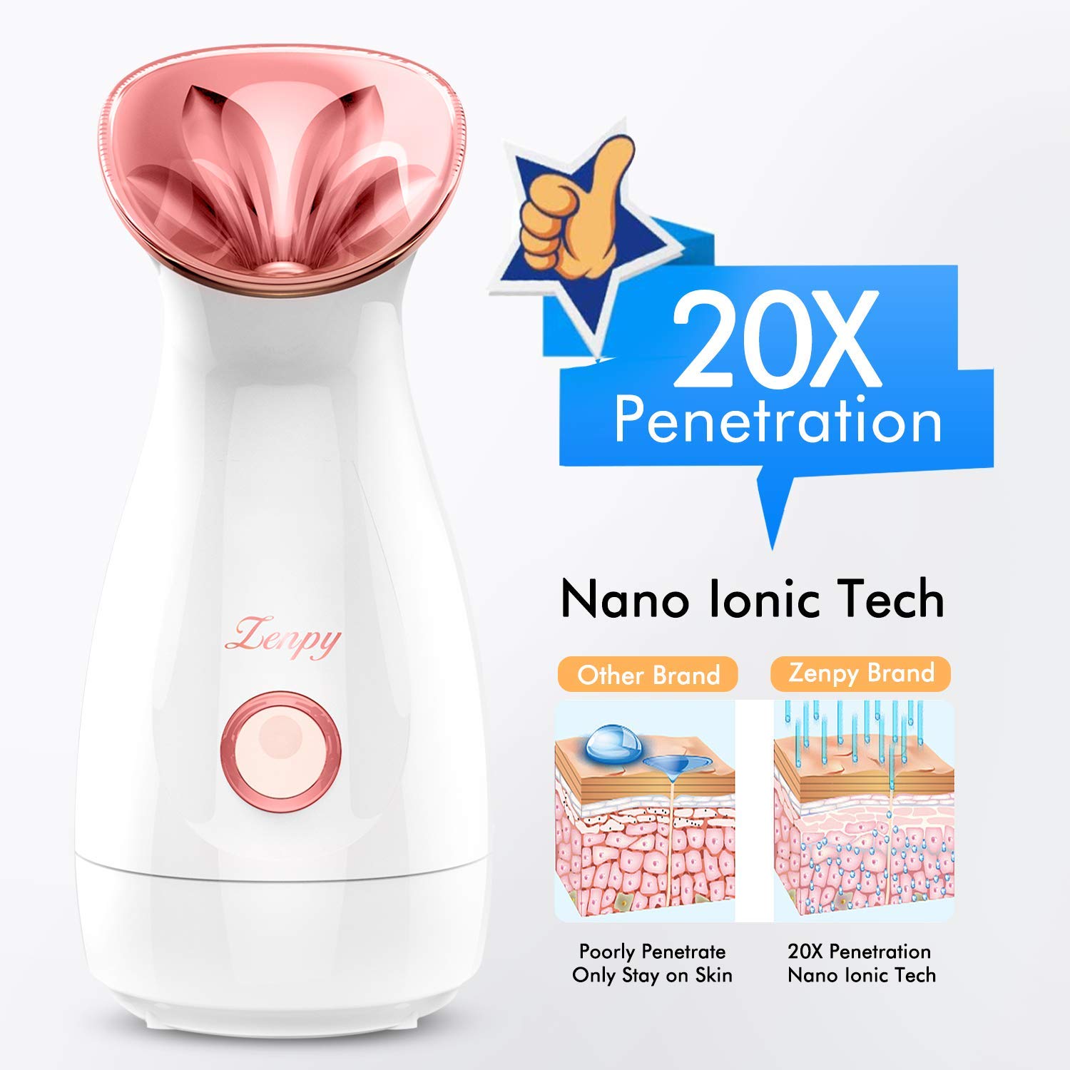 Facial Steamer Nano Ionic Hot Mist Face Steamer