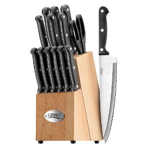 Review of Ginsu 14-Piece Stainless Steel Knife Block Set, with Black Block