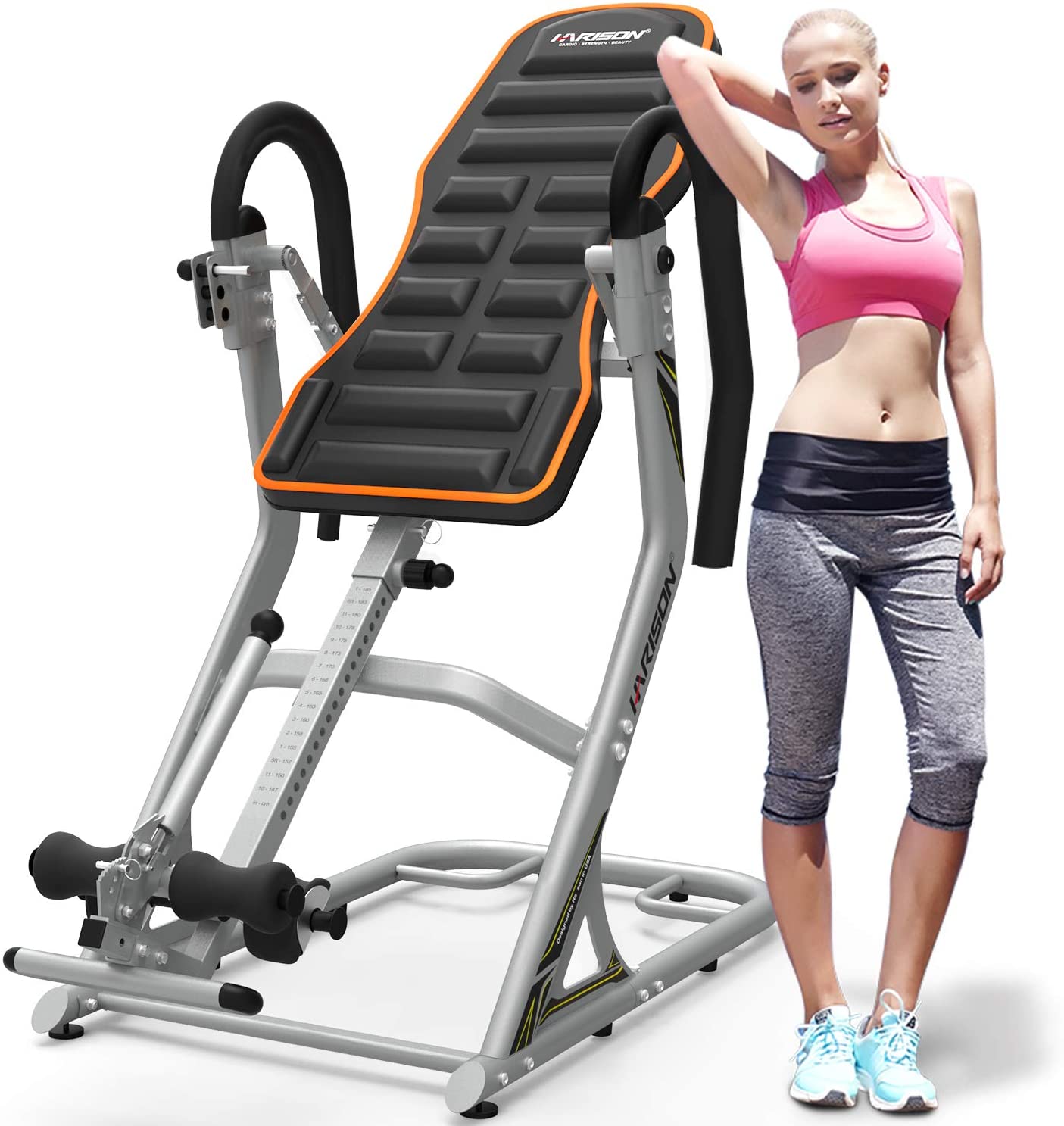 Review of HARISON Heavy Duty Inversion Table for Back Pain Relief 350 LBS Capacity with 3D Memory Foam