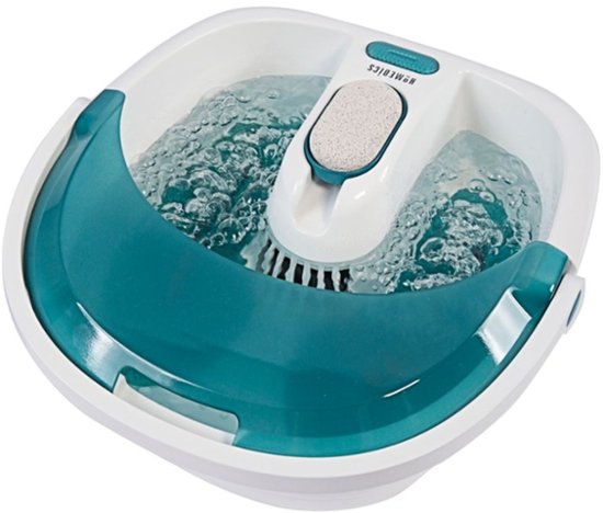Review of HoMedics - Bubble Foot Spa with Heat Boost Power - White/Gray
