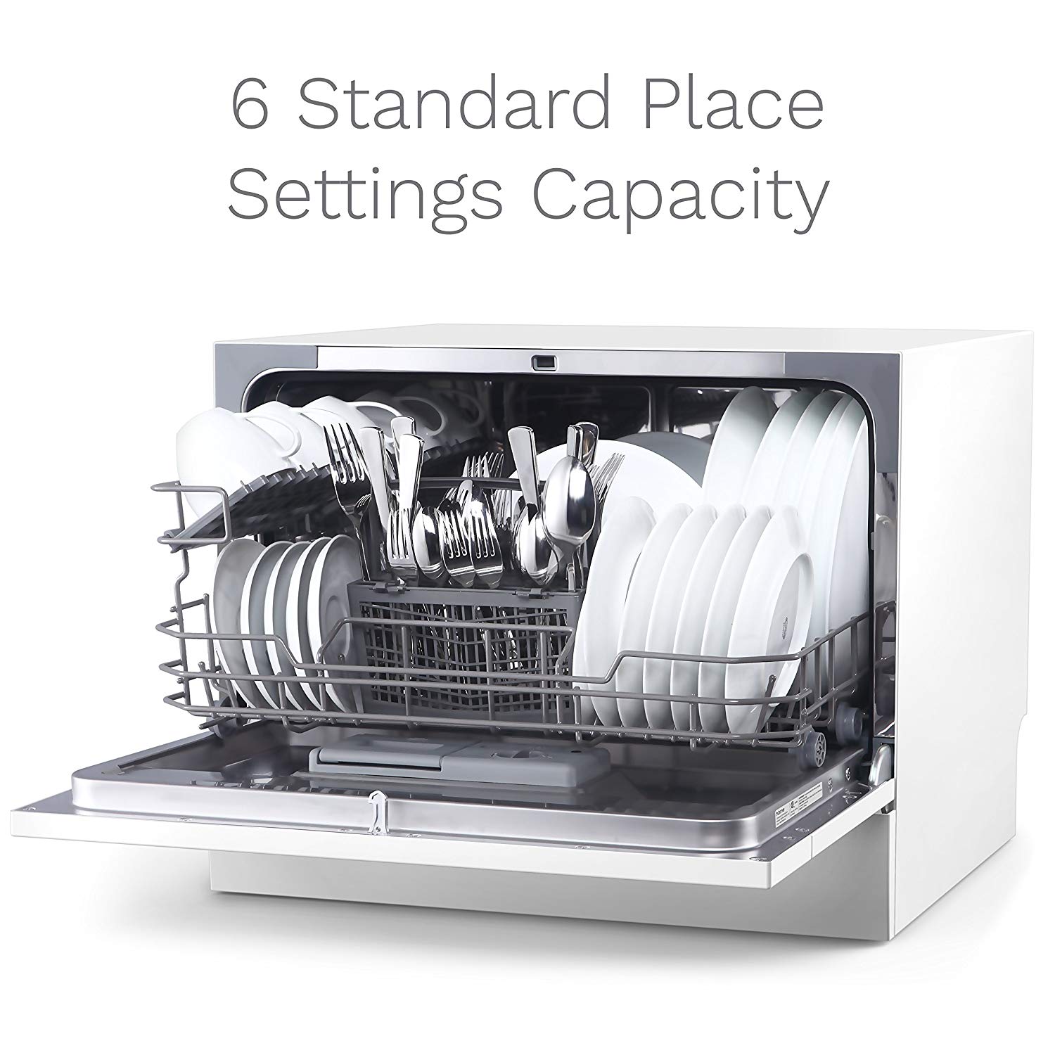hOmeLabs Compact Countertop Dishwasher - Energy Star Portable Mini Dish Washer
