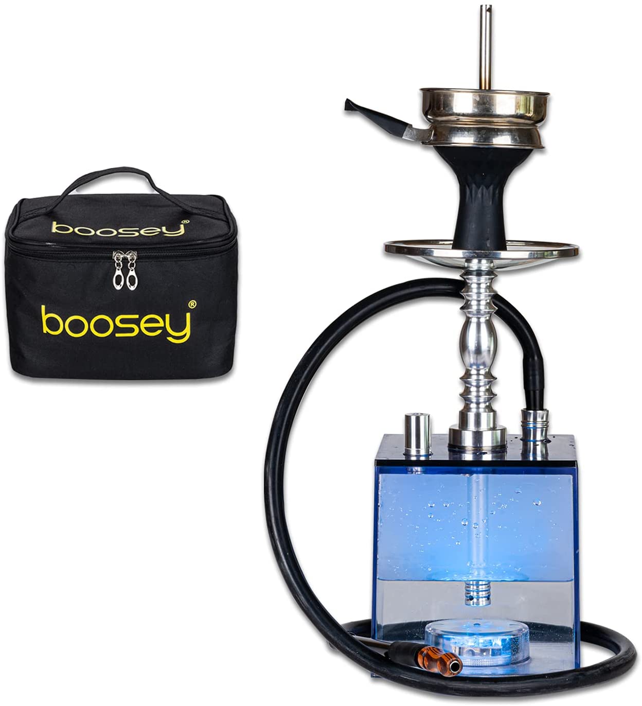 Review of Hookah, Premium Set with Portable Modern Acrylic Cube Design