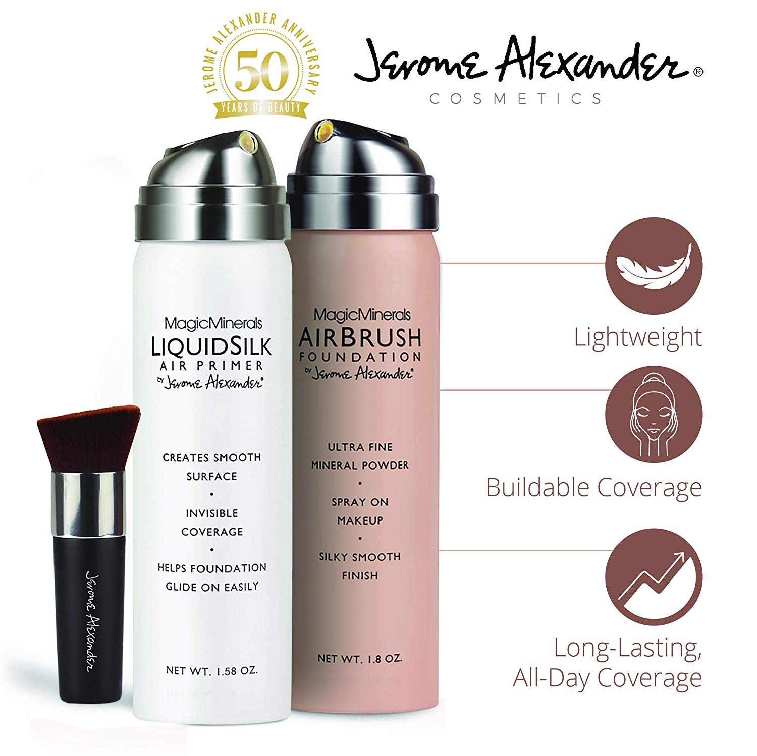 Review of Jerome Alexander Airbrush Foundation (3 Piece Set, Light)
