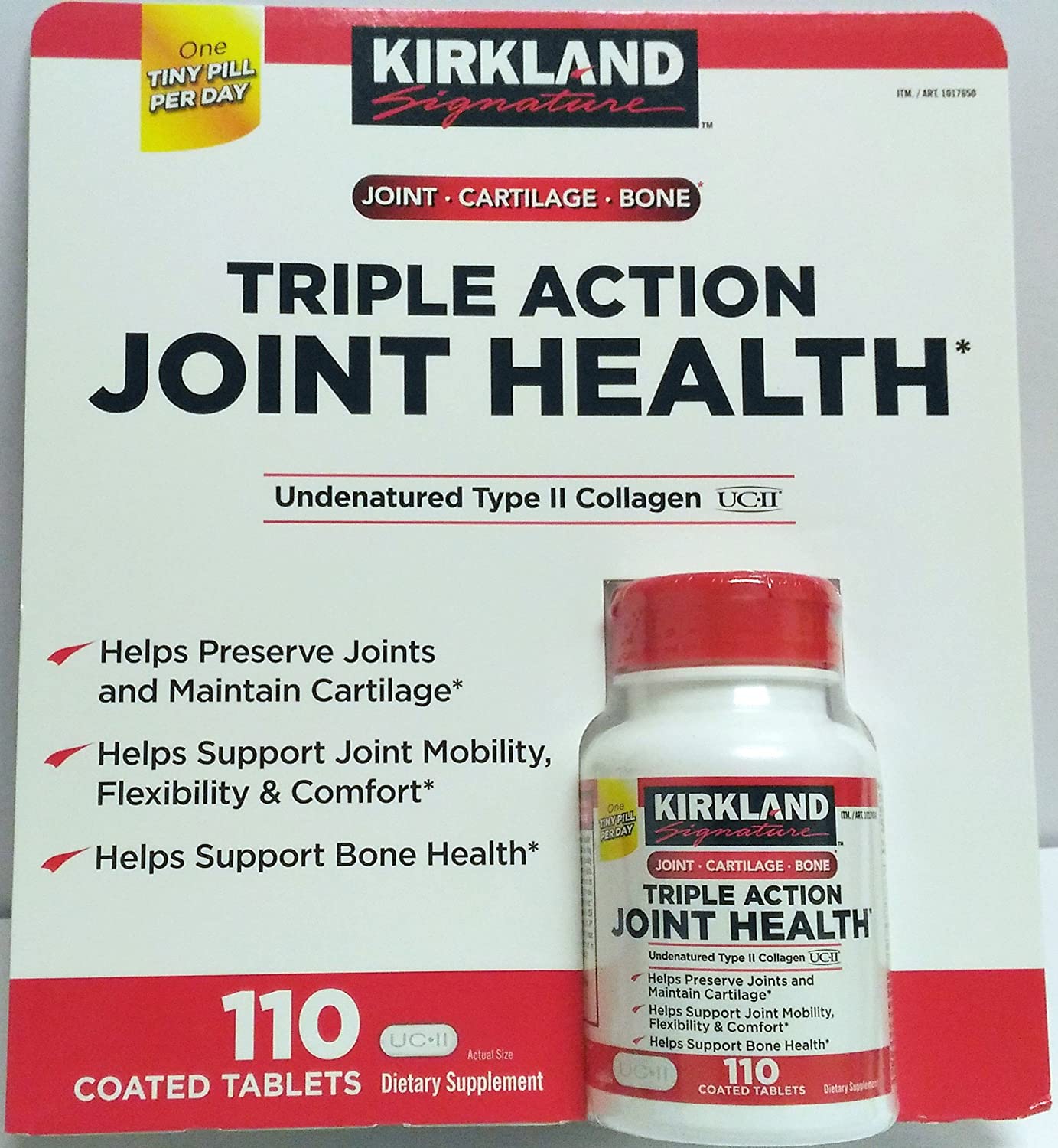 Review of Kirkland Triple Action Joint Health Type II Collagen, Boron and HA - 110 Count