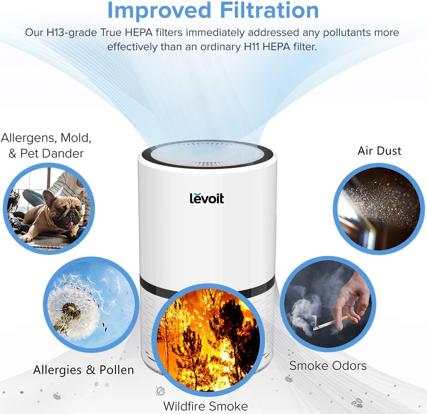Review of LEVOIT LV-H132 Air Purifier with True Hepa Filter, Odor Allergies Eliminator