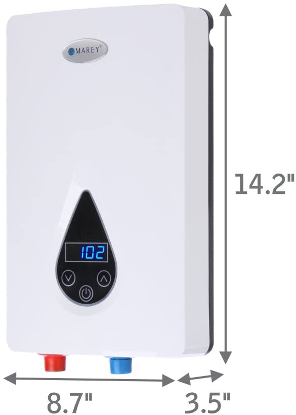 Review of Marey ECO150 220V/240V-14.6kW Tankless Water Heater with Smart Technology