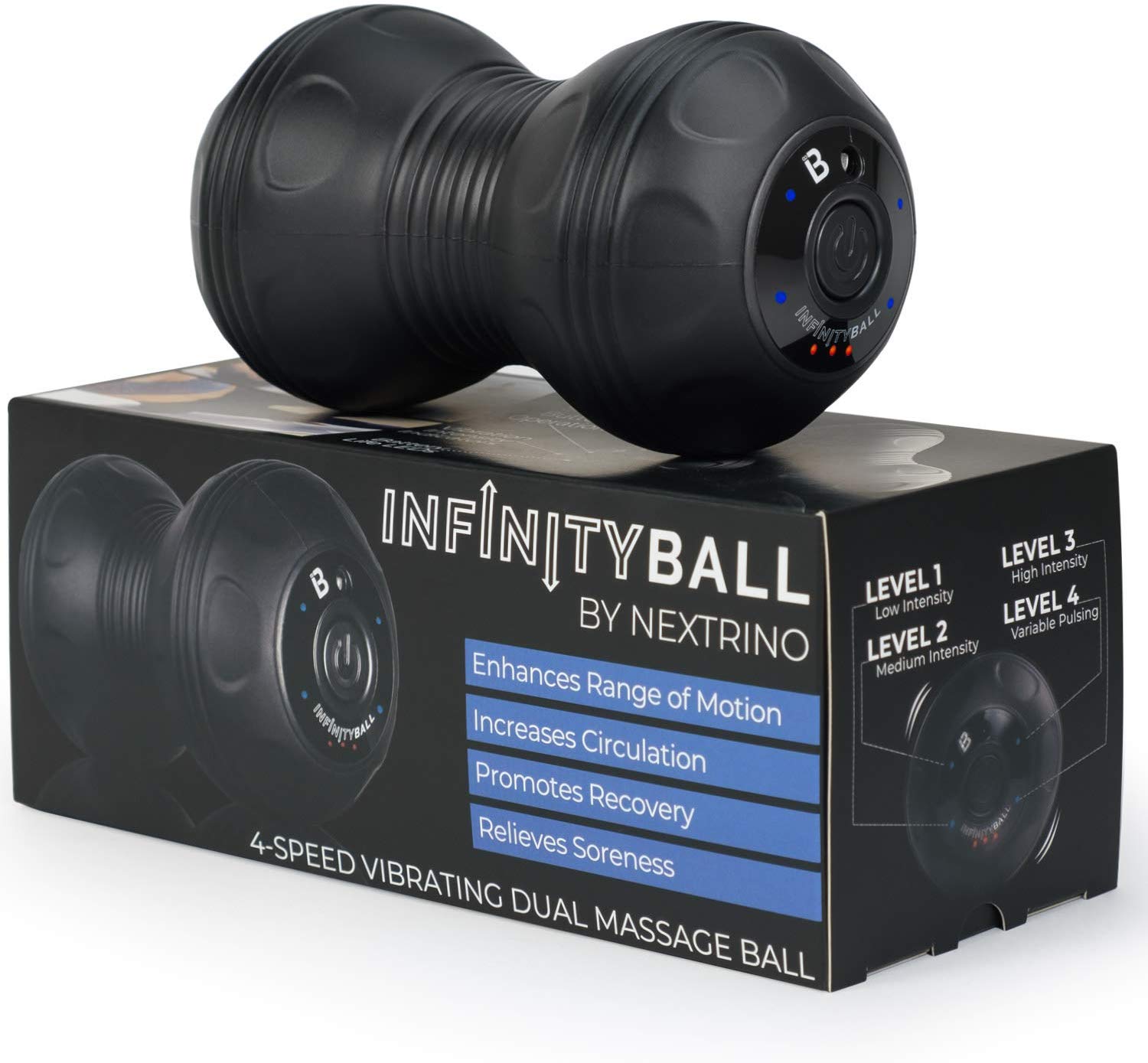 Review of Nextrino InfinityBall 4-Speed Vibrating Massage Ball - Lacrosse Balls Meet a Vibration Foam Roller!