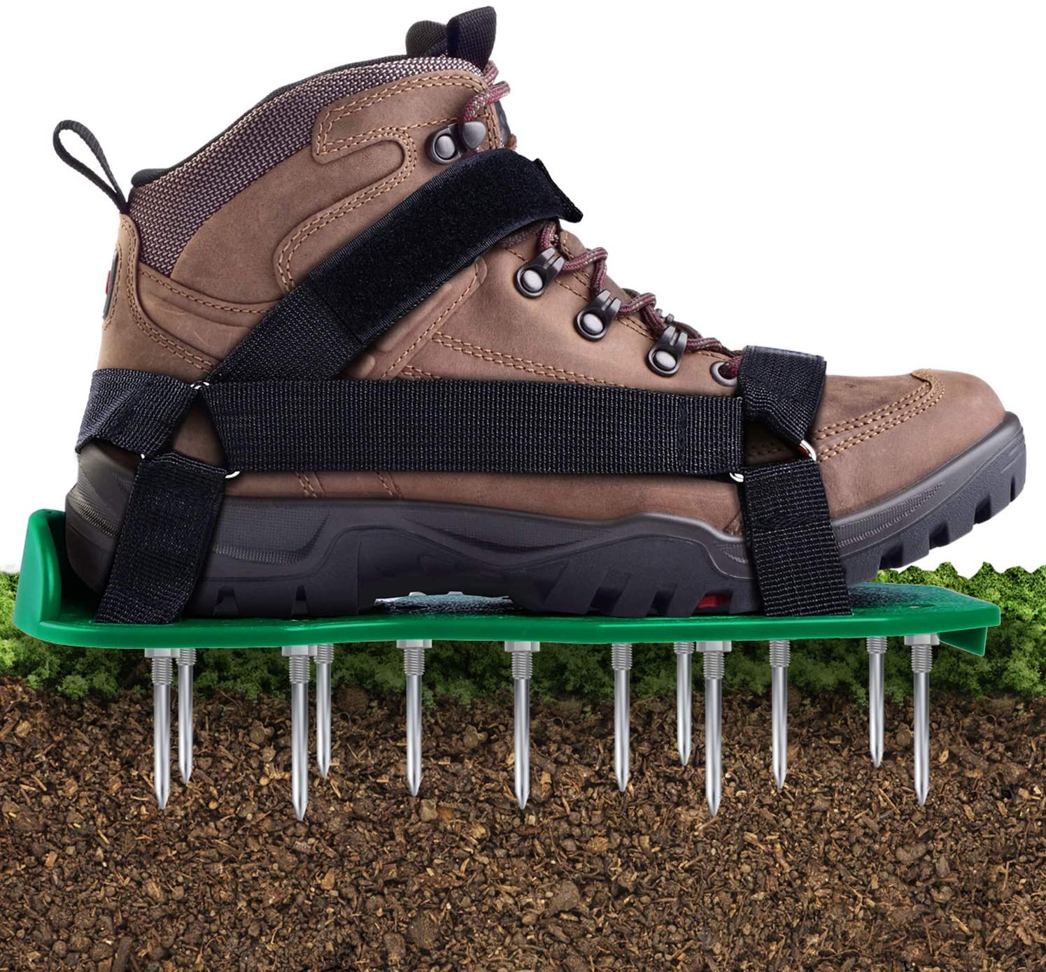 Review of Ohuhu Lawn Aerator Shoes with Hook & Loop Straps