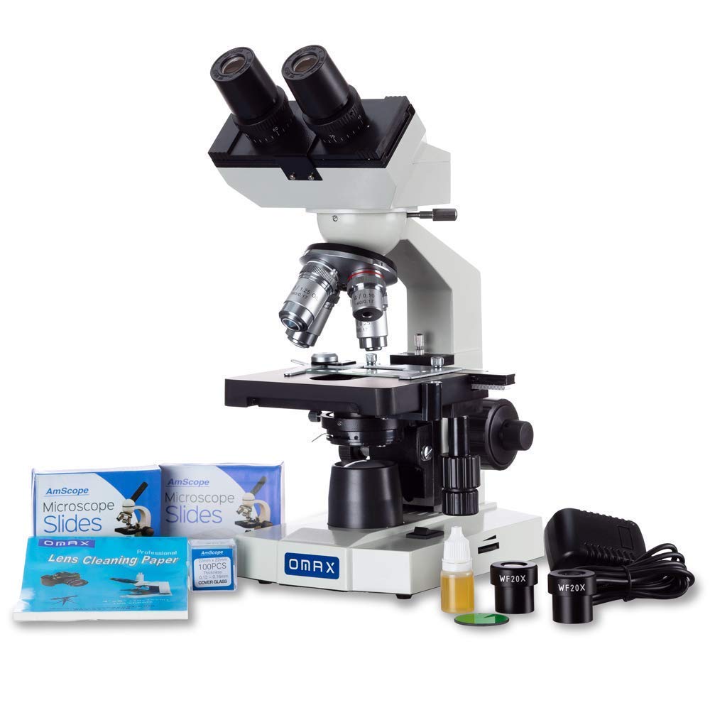 Review of OMAX 40X-2000X LED Binocular Compound Lab Microscope, M82ES-SC100-LP100