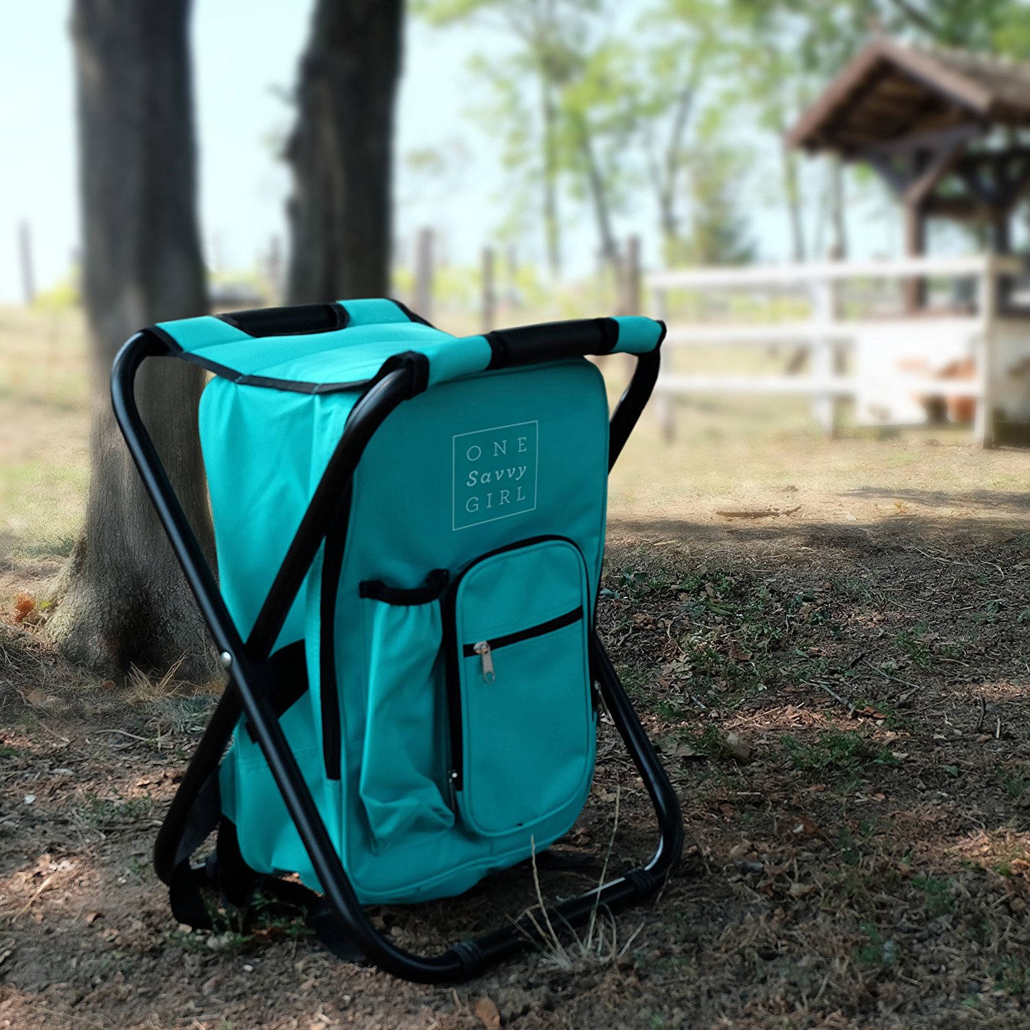 Review of One Savvy Girl Ultralight Backpack Cooler Chair - Compact Lightweight and Portable Folding Stool