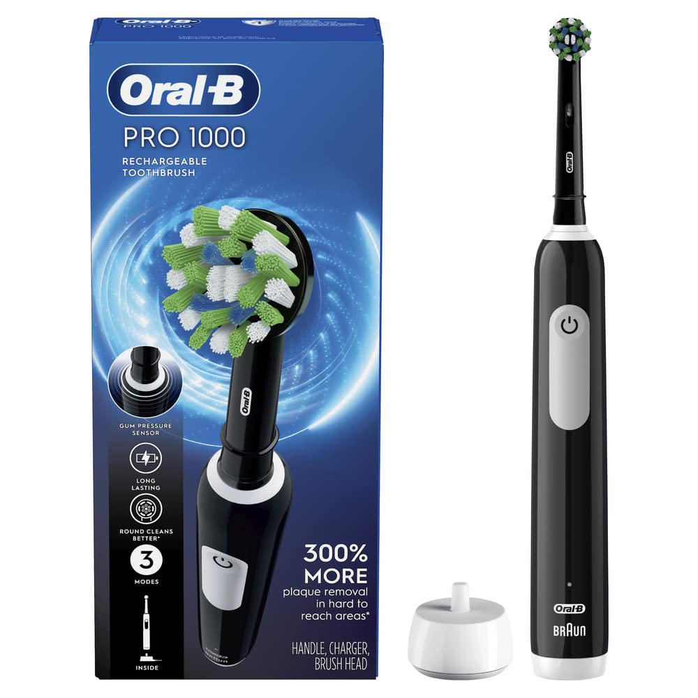 Review of Oral-B Pro 1000 CrossAction Electric Toothbrush, Black