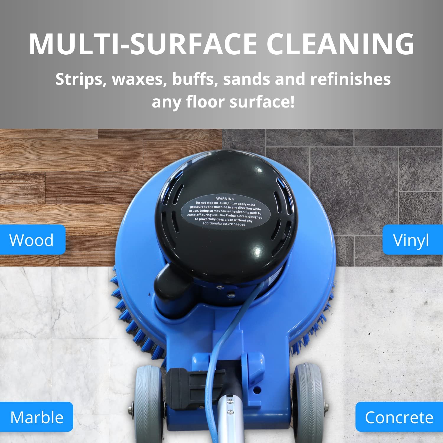 Review of - Prolux Core Floor Buffer - Heavy Duty Single Pad Commercial Floor Polisher and Tile Scrubber