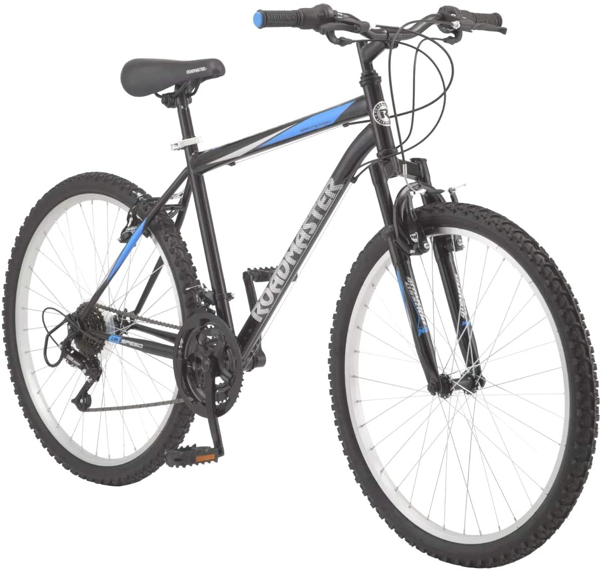 Roadmaster - 26 Inches Granite Peak Men's Mountain Bike, Black/Blue