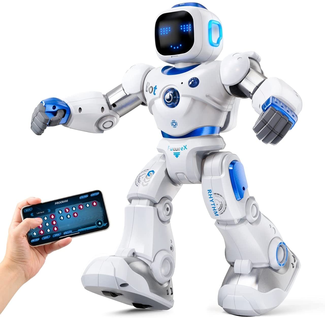 Ruko Smart Robots for Kids, Large Programmable Interactive RC Robot with Voice Control