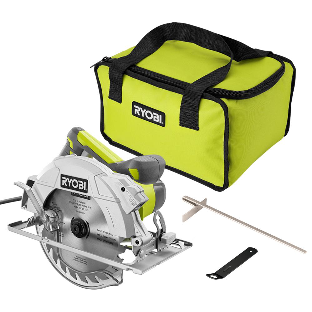 RYOBI 15 Amp Corded 7-1/4 in. Circular Saw with EXACTLINE