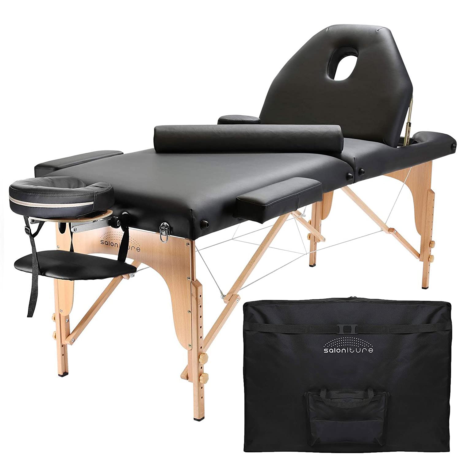 Review of Saloniture Professional Portable Massage Table with Backrest