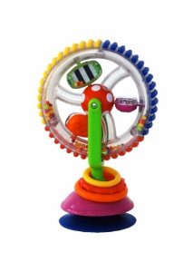 Review of Sassy Developmental Wonder Wheel Suction Toy
