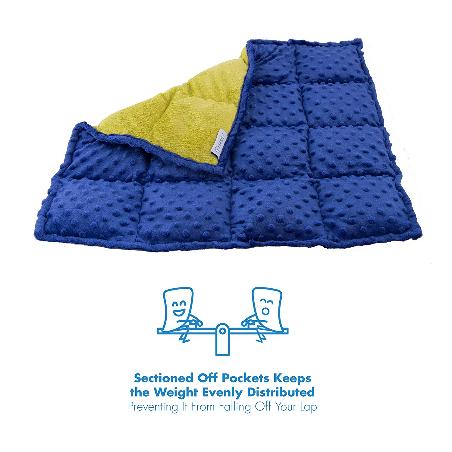 Sensory Weighted Lap Pad for Kids - 5-pounds - Blanket for Children with Autism