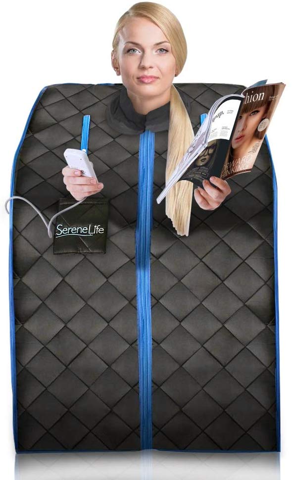 Review of SereneLife Portable Infrared Home Spa | One Person Sauna | with Heating Foot Pad and Portable Chair
