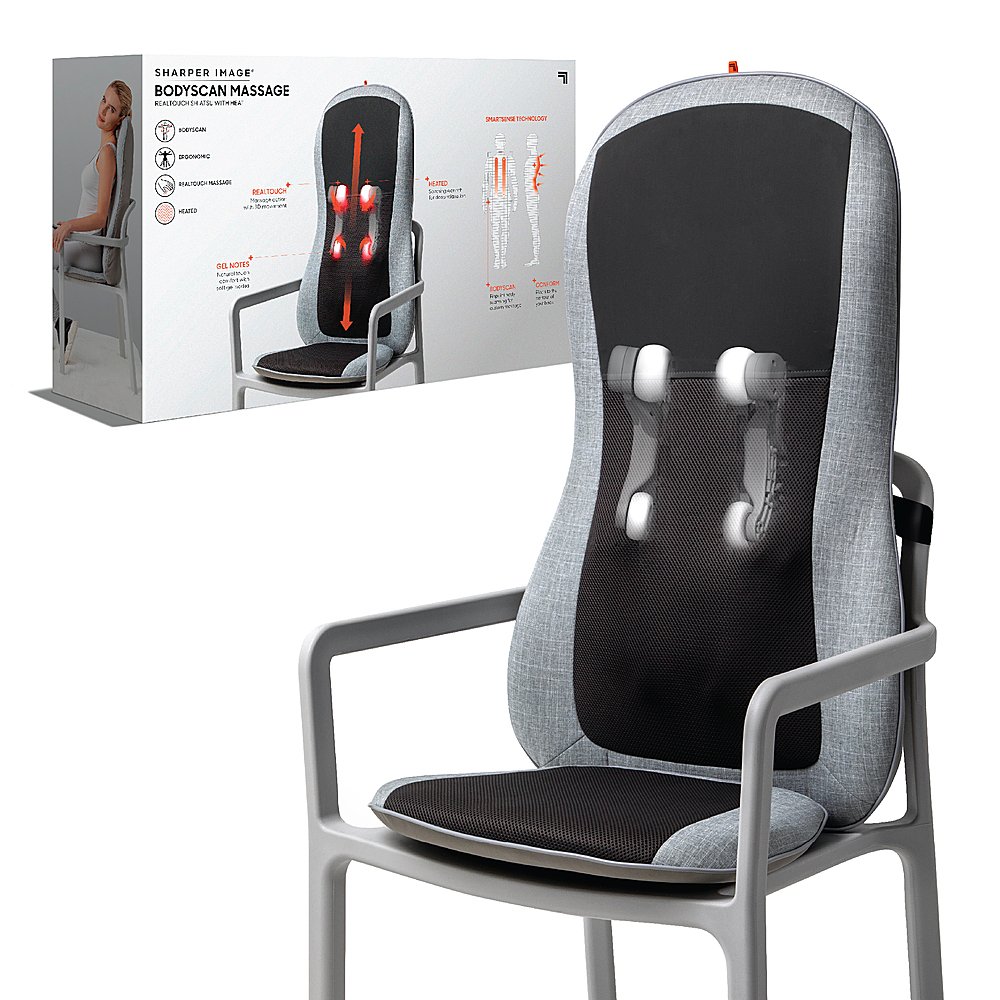Review of Sharper Image - Smartsense Shiatsu Realtouch Massaging Chair Pad