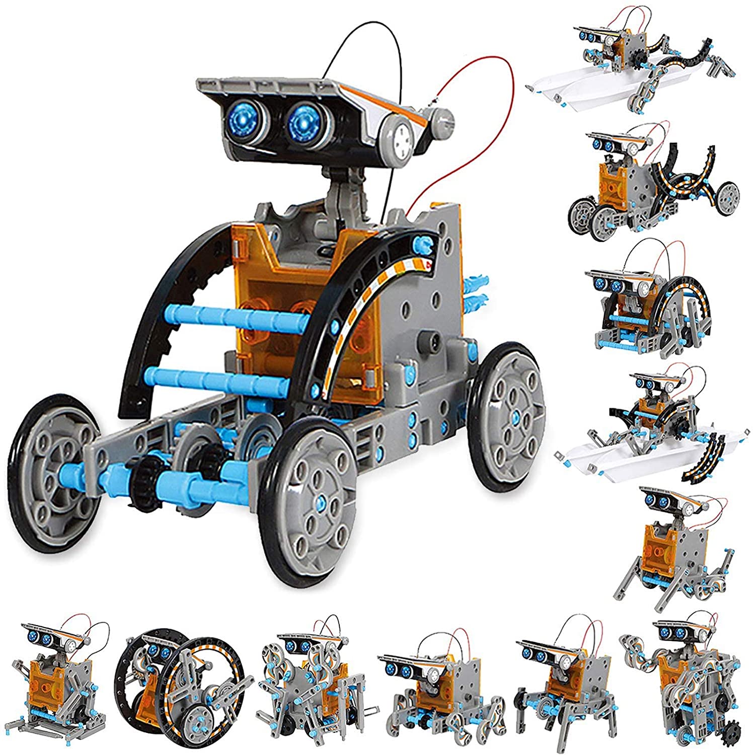 Sillbird STEM 12-in-1 Education Solar Robot Toys -190 Pieces