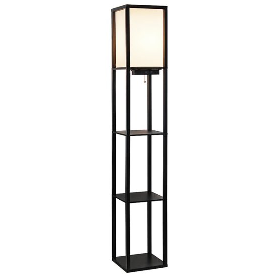 Review of Simple Designs - Floor Lamp Etagere Organizer Storage Shelf