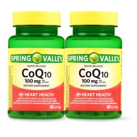 Review of Spring Valley CoQ10 Rapid Release Softgels, 100 mg, 60 Ct, 2 Pk