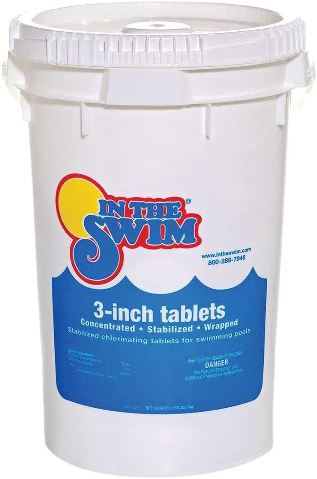 Stabilized Chlorine Tablets for Sanitizing Swimming Pools