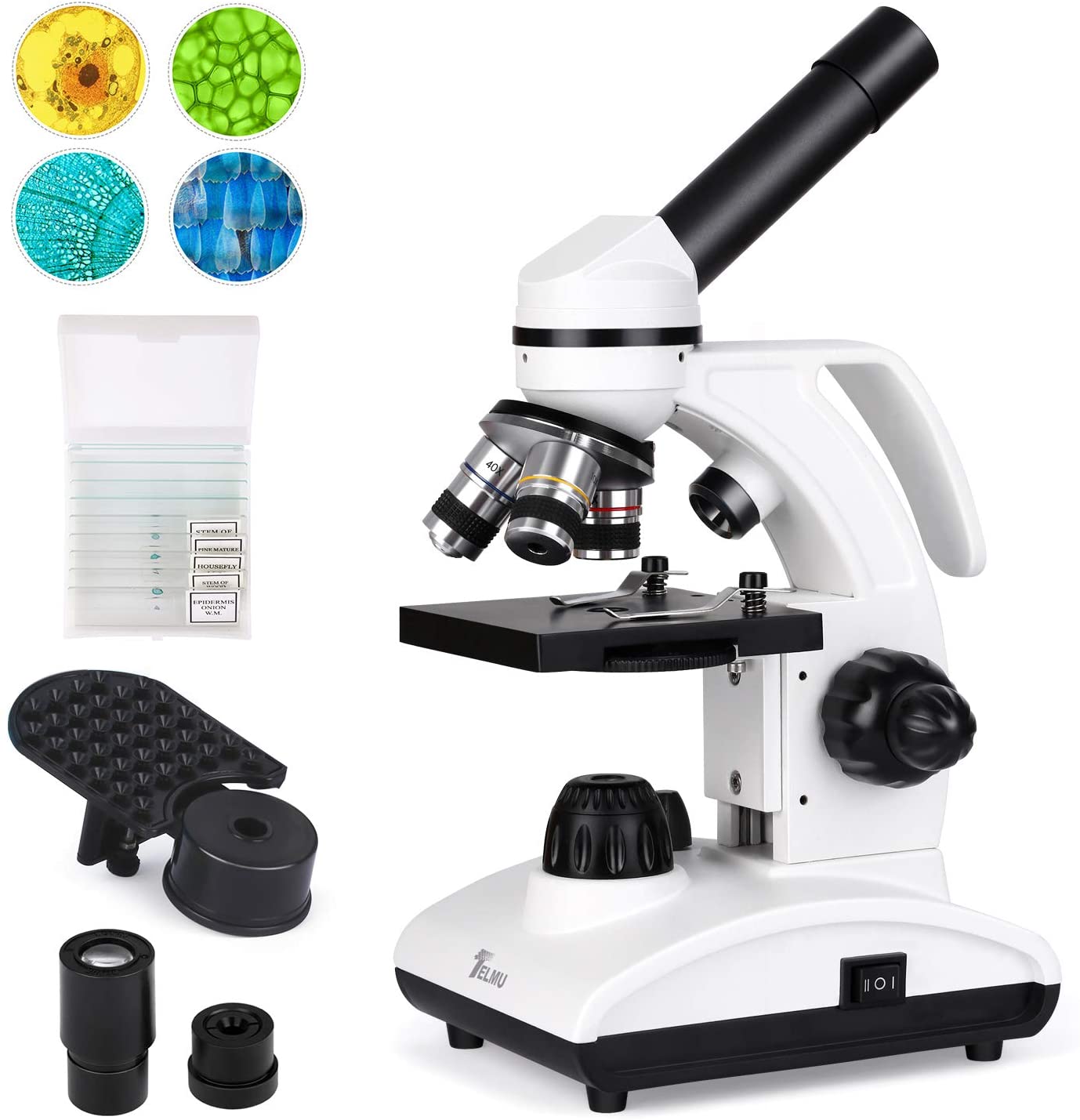 Review of TELMU Microscope 40X-1000X Dual Cordless LED Illumination