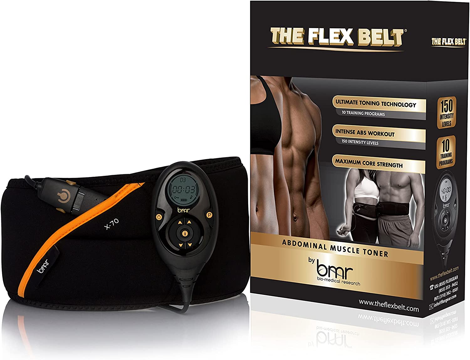 Review of - The Flex Belt Abdominal Muscle Toner , Black, 24/