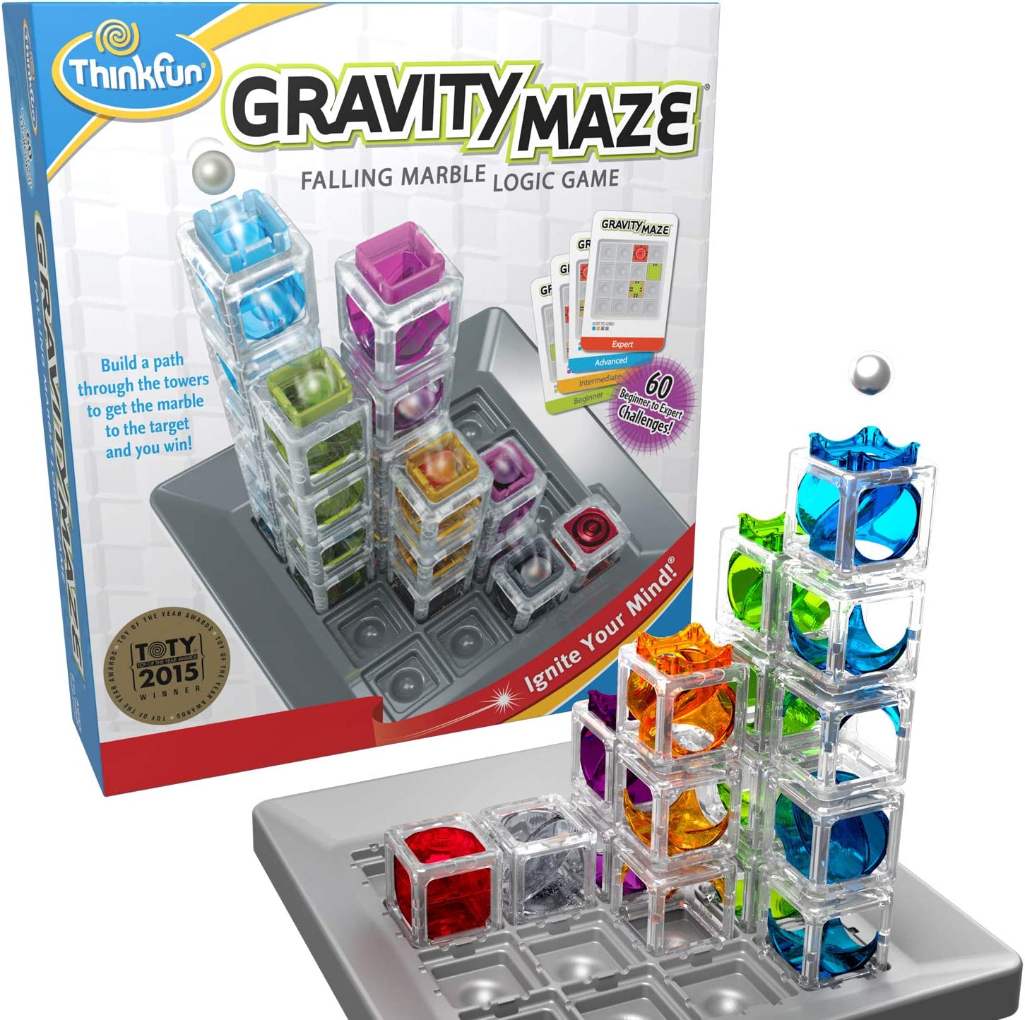 Review of ThinkFun Gravity Maze Marble Run Brain Game and STEM Toy