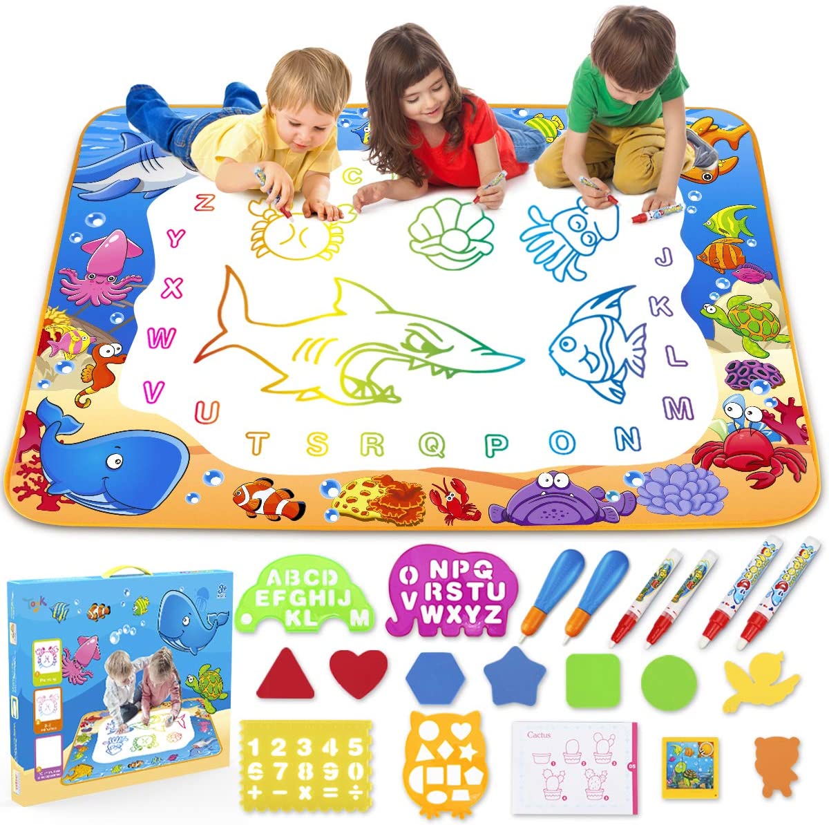 Review of Toyk Aqua Magic Mat - Kids Painting Writing Doodle Board Toy