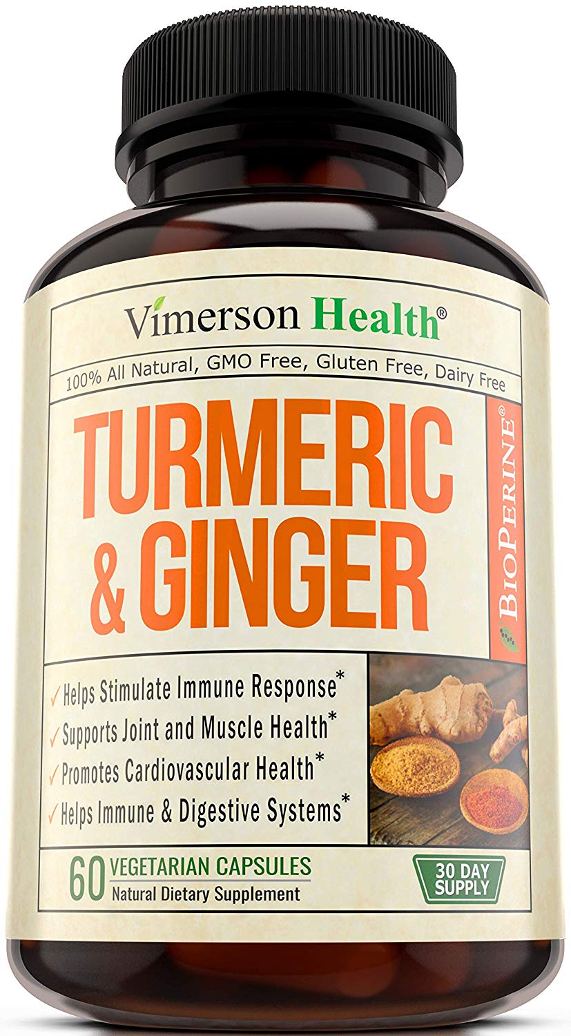 Review of Turmeric Curcumin with Ginger & Bioperine - Vegan by Vimerson health